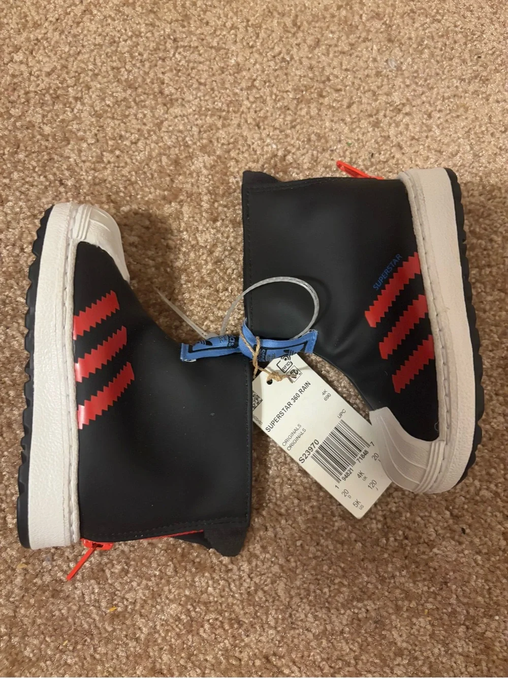 ADIDAS Toddler Superstar 360 Rain Boots Size 5 / 5K